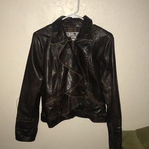 XL Jolt Faux Leather Jacket